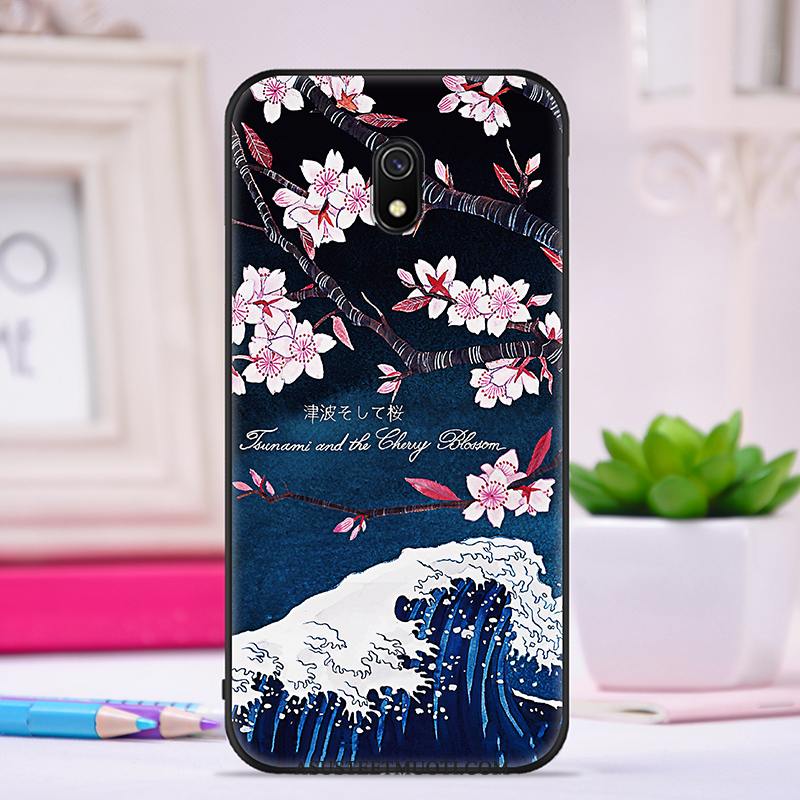 Redmi 8a Kuori Kuoret Pesty Suede Silikoni All Inclusive Murtumaton Punainen