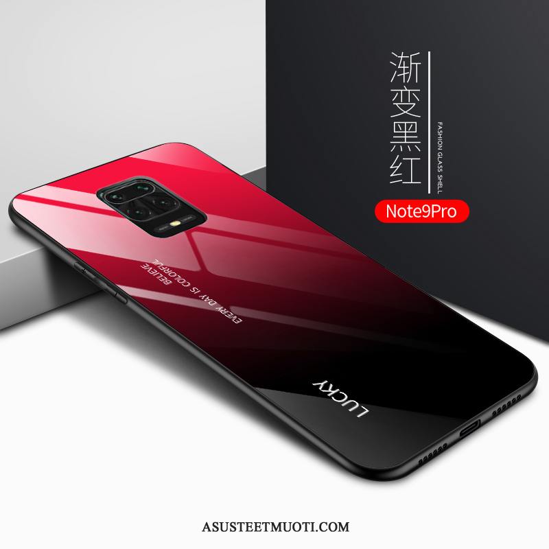 Redmi Note 9 Pro Kuoret Kova Puhelimen Suojaus Trendi Punainen