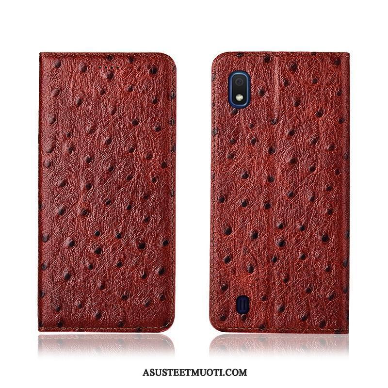 Samsung Galaxy A10 Kuori Kuoret Silikoni Puhelimen Pesty Suede Suojaus Kukkakuvio