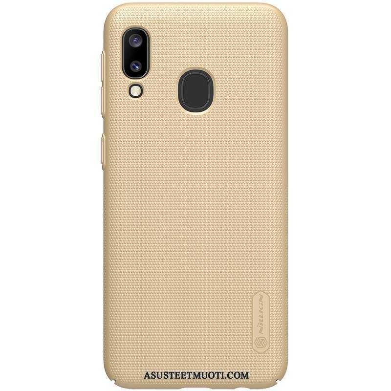 Samsung Galaxy A20e Kuoret Kotelo Pesty Suede Puhelimen Suojaus Tähti