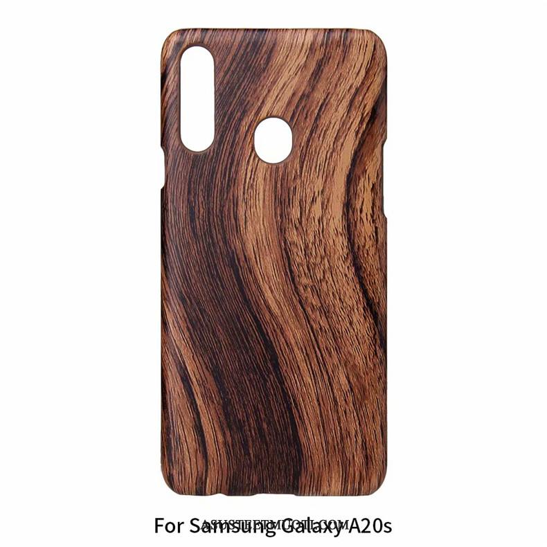 Samsung Galaxy A20s Kuoret Kevyt Pesty Suede Leopardi Suojaus Tide-brändi