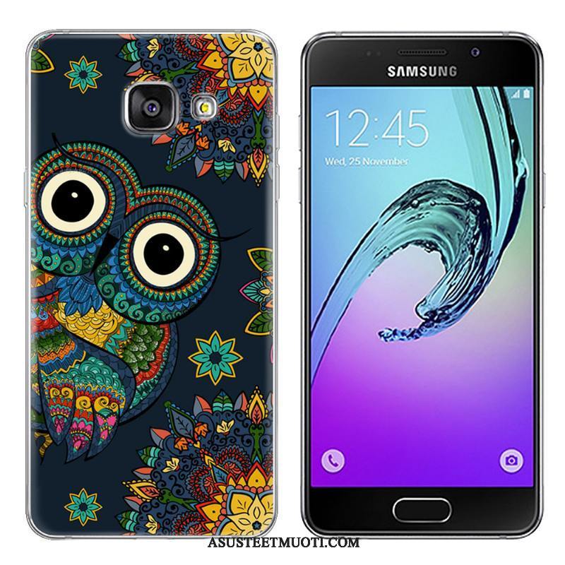 Samsung Galaxy A3 2017 Kuoret Violetti Uusi Maalaus Kotelo Tähti