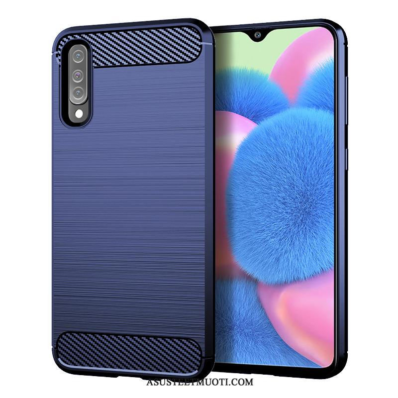 Samsung Galaxy A30s Kuori Kuoret Silikoni Johdin Kuitu Suojaus