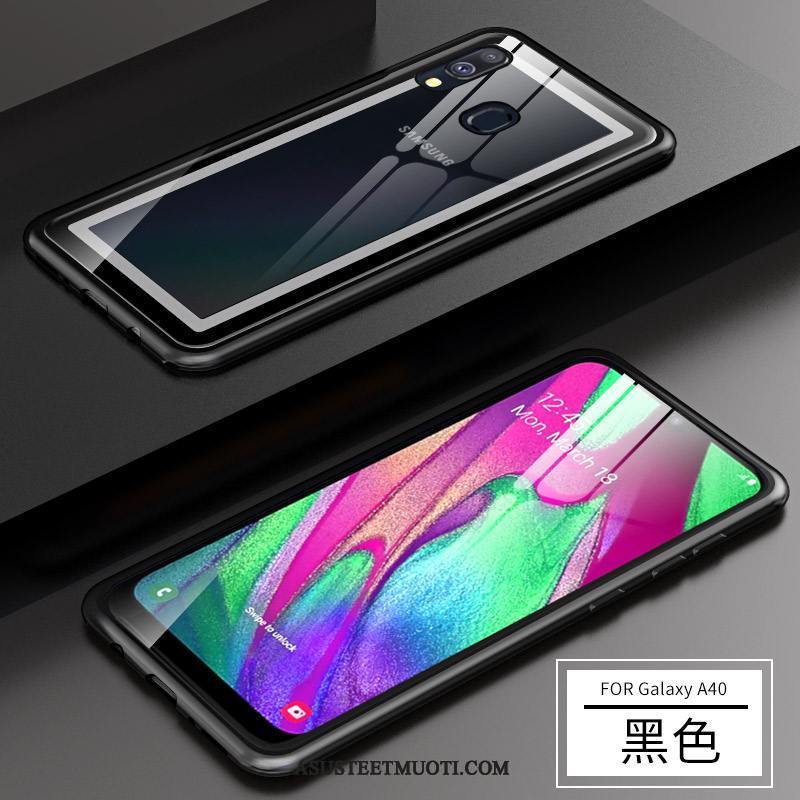 Samsung Galaxy A40 Kuoret Suojaus Kehys Punainen Puhelimen Kuori