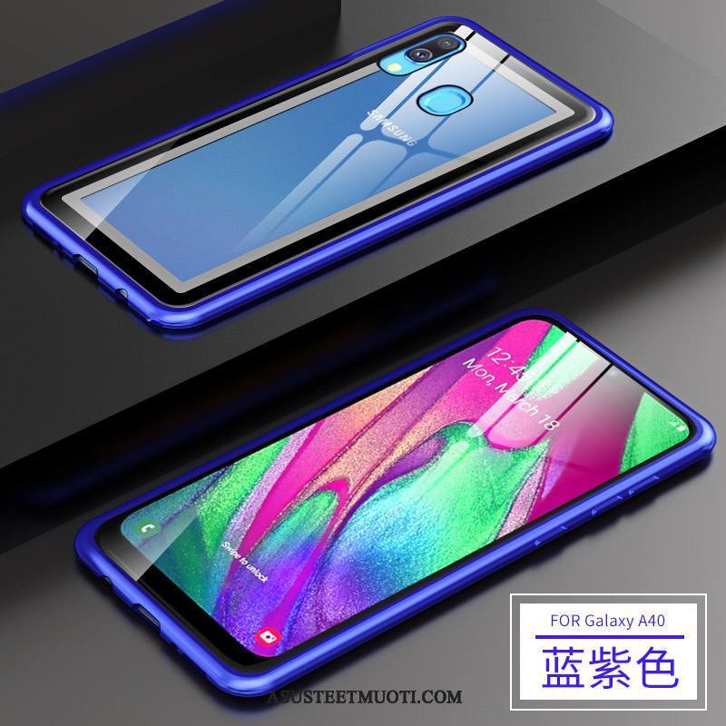 Samsung Galaxy A40 Kuoret Suojaus Kehys Punainen Puhelimen Kuori