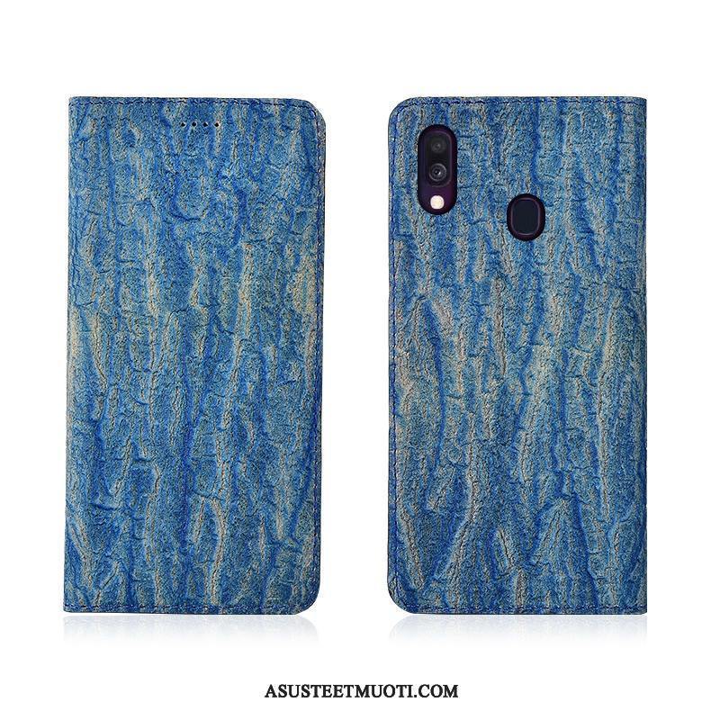 Samsung Galaxy A40 Kuoret Uusi Pesty Suede Silikoni All Inclusive Aito Nahka