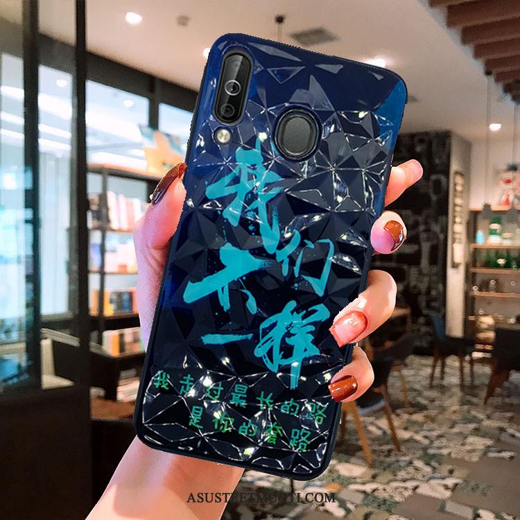 Samsung Galaxy A40s Kuori Kuoret Tähti Kotelo Kukkakuvio Punainen