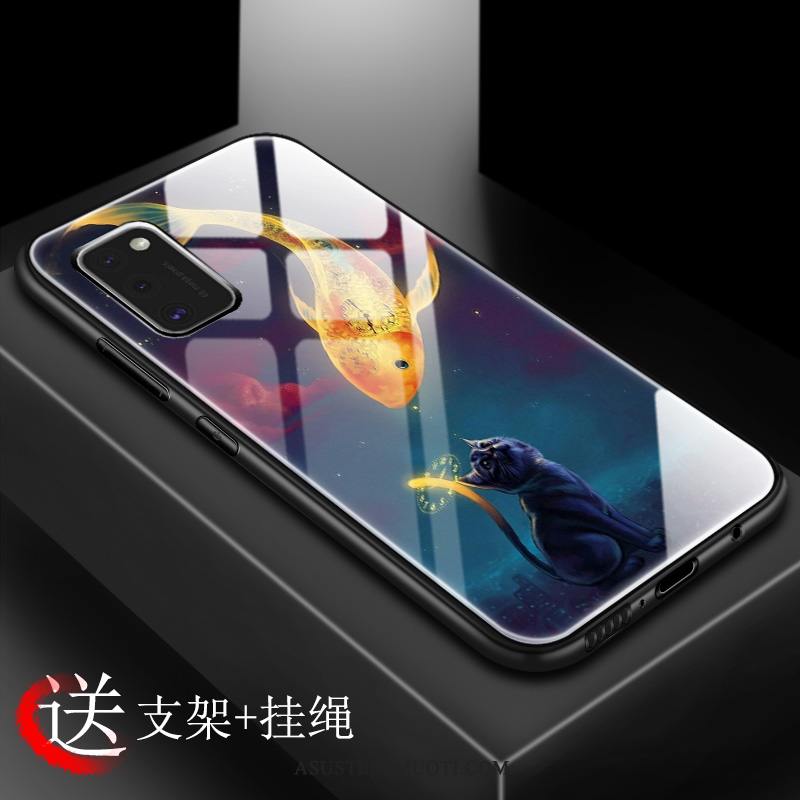 Samsung Galaxy A41 Kuoret Punainen Karkaisu Malli Kuori Kiinalainen Tyyli