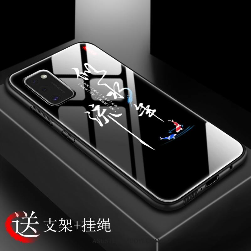 Samsung Galaxy A41 Kuoret Punainen Karkaisu Malli Kuori Kiinalainen Tyyli