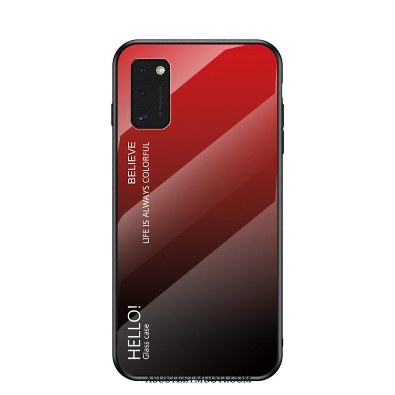 Samsung Galaxy A41 Kuoret Suojaus Kaltevuus Net Red Lasi Kuori