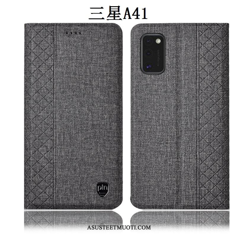 Samsung Galaxy A41 Kuori Kuoret Suojaus Nahkakotelo Tähti Puhelimen