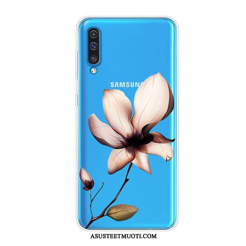 Samsung Galaxy A50 Kuori Kuoret All Inclusive Suojaus Pehmeä Neste Sininen Murtumaton