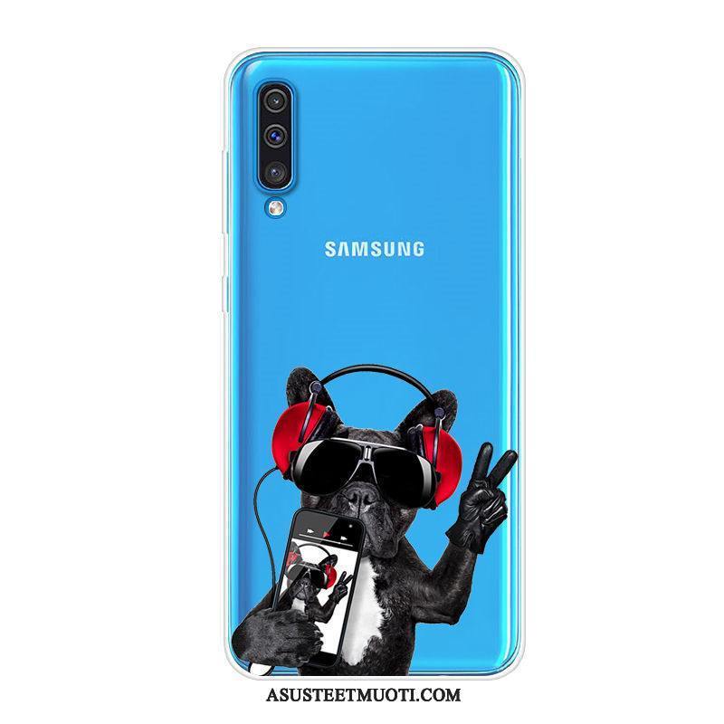Samsung Galaxy A50 Kuori Kuoret All Inclusive Suojaus Pehmeä Neste Sininen Murtumaton