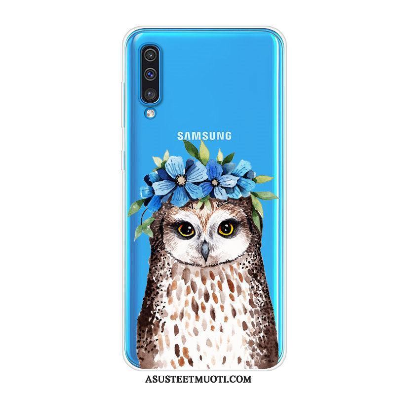 Samsung Galaxy A50 Kuori Kuoret All Inclusive Suojaus Pehmeä Neste Sininen Murtumaton