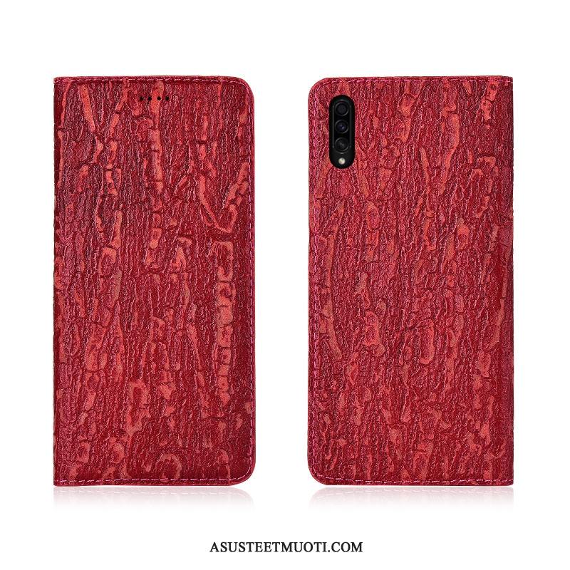 Samsung Galaxy A50s Kuoret Pesty Suede Valkoinen Uusi Suojaus Puu