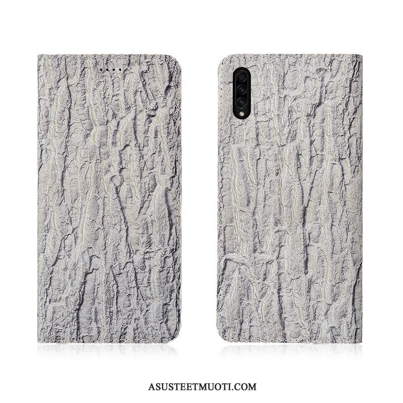 Samsung Galaxy A50s Kuoret Pesty Suede Valkoinen Uusi Suojaus Puu