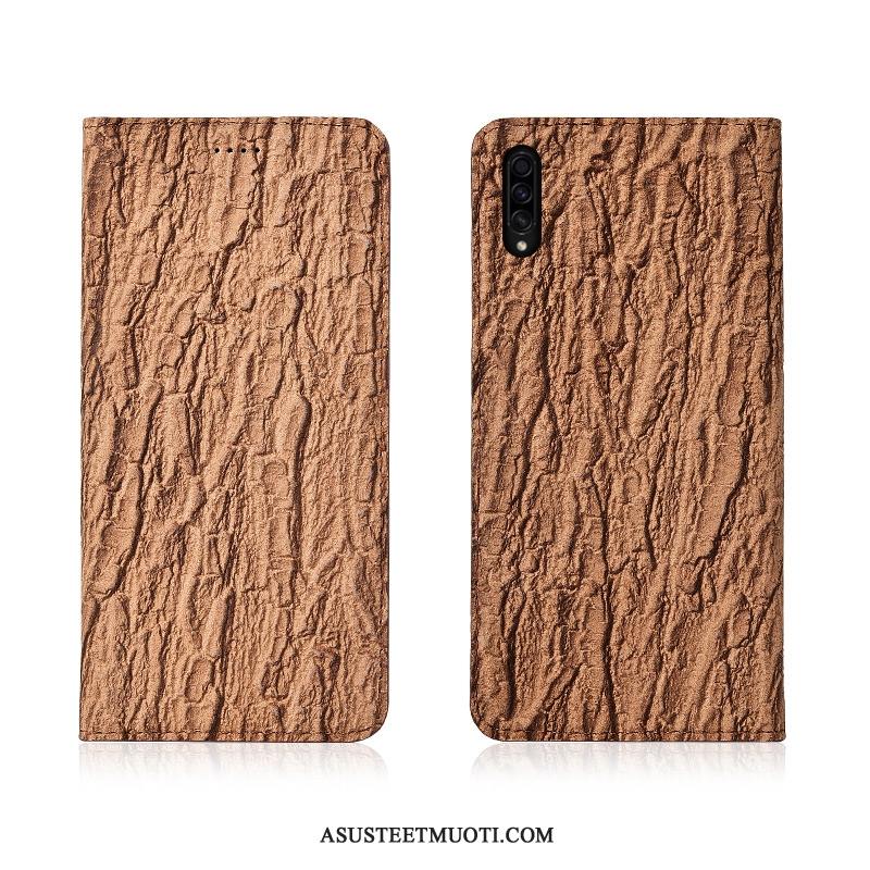 Samsung Galaxy A50s Kuoret Pesty Suede Valkoinen Uusi Suojaus Puu