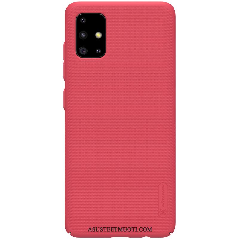 Samsung Galaxy A51 Kuoret Kulta Murtumaton Kotelo Pesty Suede Kova