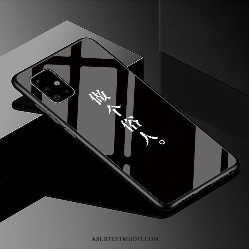 Samsung Galaxy A51 Kuori Kuoret Murtumaton Kotelo Yksinkertainen Musta