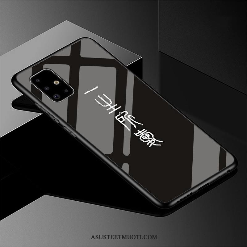 Samsung Galaxy A51 Kuori Kuoret Murtumaton Kotelo Yksinkertainen Musta