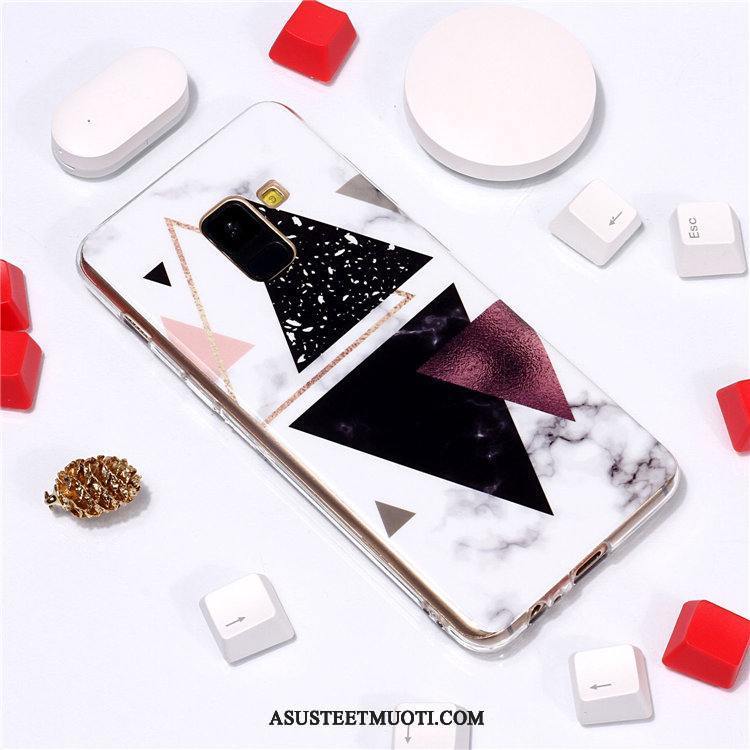 Samsung Galaxy A6 Kuoret Tuuli Yksinkertainen Valkoinen Kuori Tähti