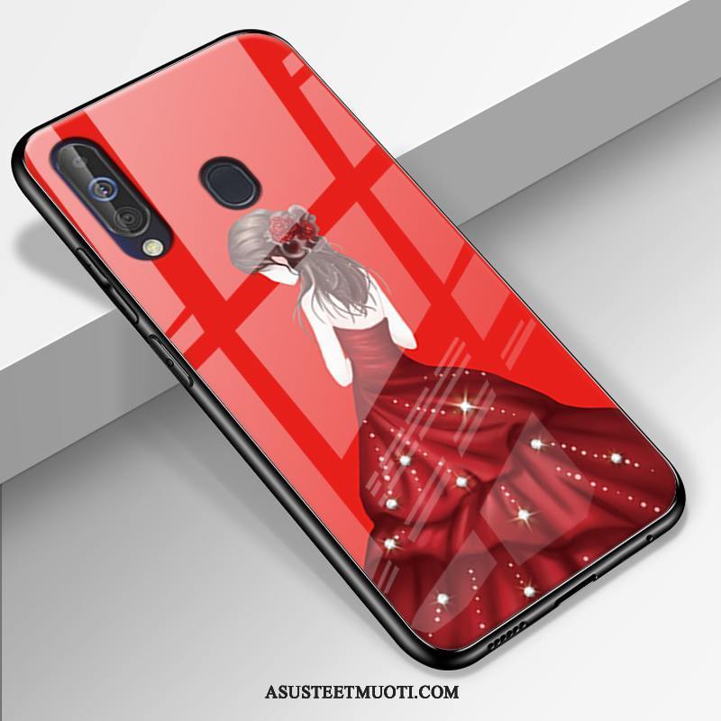 Samsung Galaxy A60 Kuoret Sideharso Muokata Suojaus Silikoni Pesty Suede