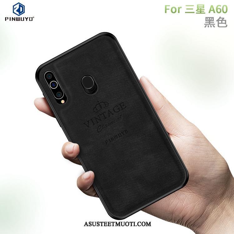 Samsung Galaxy A60 Kuori Kuoret Kukkakuvio Murtumaton Puhelimen Punainen