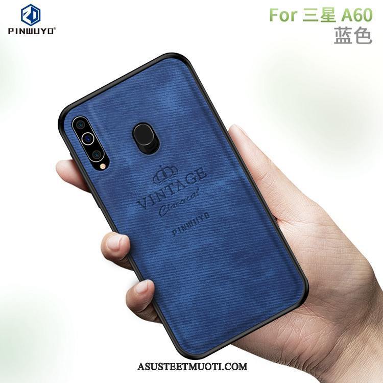 Samsung Galaxy A60 Kuori Kuoret Kukkakuvio Murtumaton Puhelimen Punainen