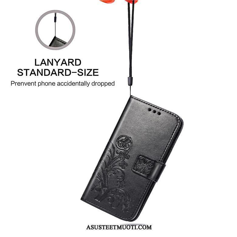 Samsung Galaxy A60 Kuori Kuoret Nahkakotelo Punainen Tähti Puhelimen