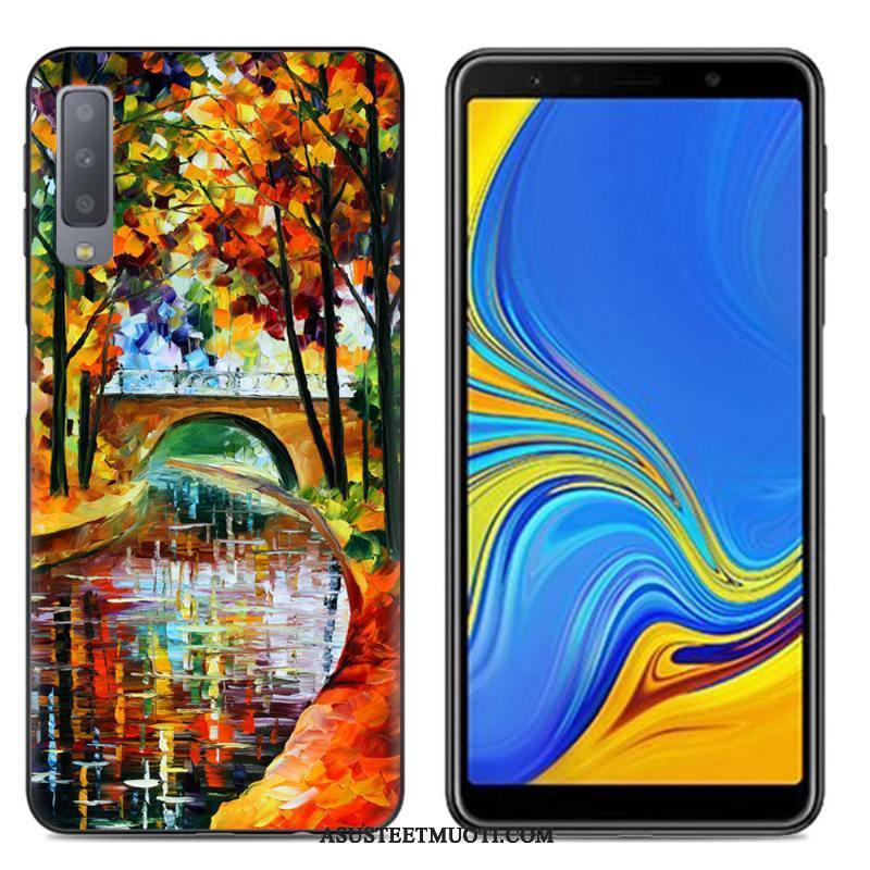 Samsung Galaxy A7 Kuoret Kotelo Tähti Murtumaton Luova Suojaus