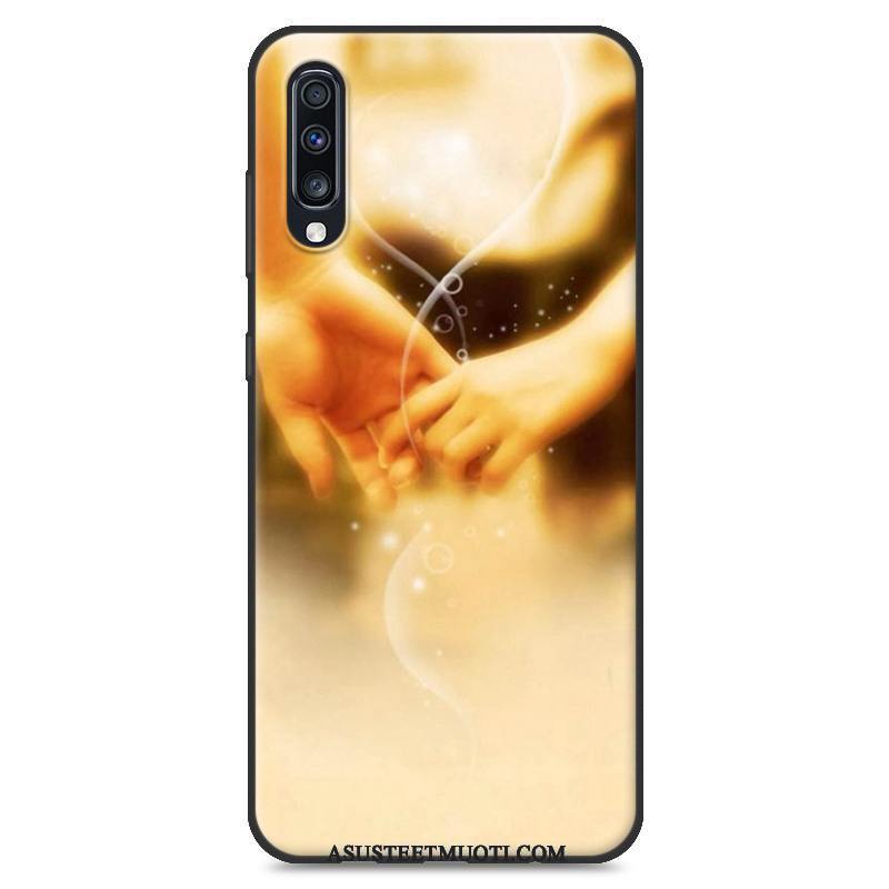 Samsung Galaxy A70 Kuoret Kuori Tähti Pesty Suede Pehmeä Neste Murtumaton