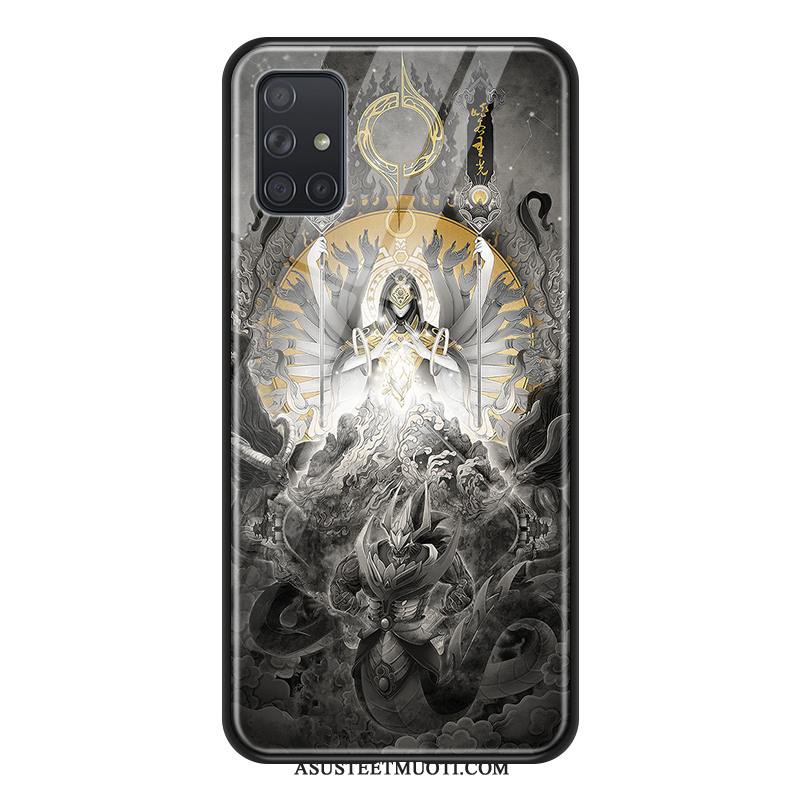 Samsung Galaxy A71 Kuoret L Punainen Buddha Kuori Puhelimen