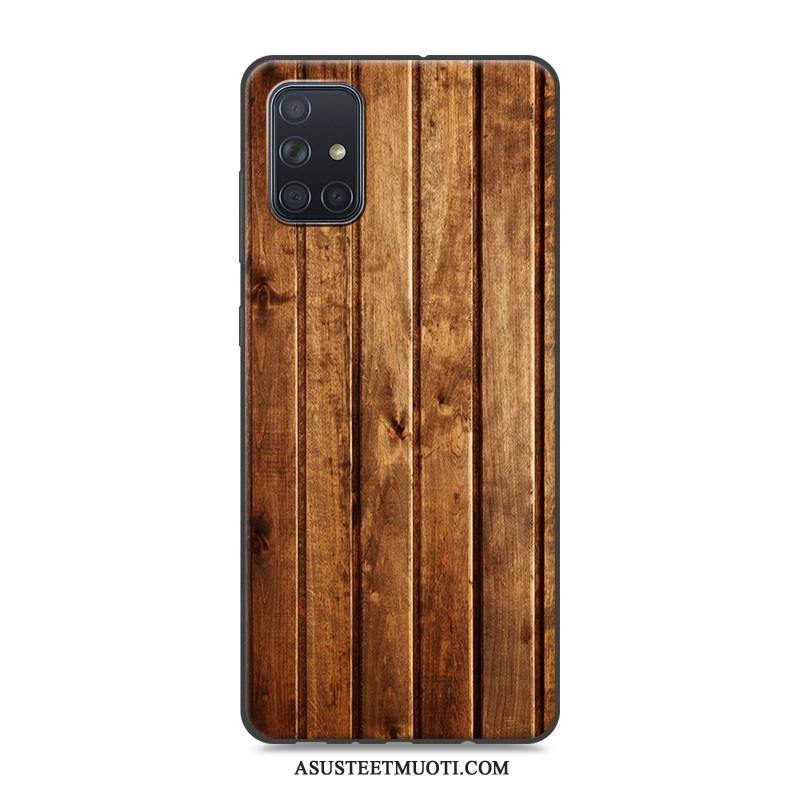 Samsung Galaxy A71 Kuoret Pehmeä Neste Kukkakuvio Puhelimen Silikoni Kotelo