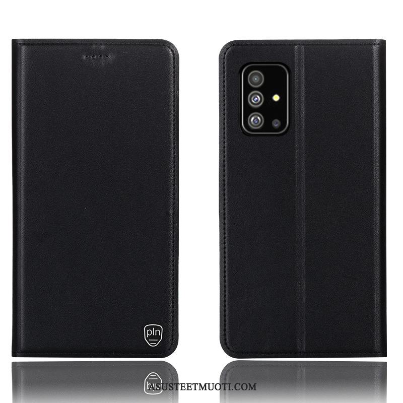 Samsung Galaxy A71 Kuoret Tähti Aito Nahka Kuori Murtumaton Kotelo