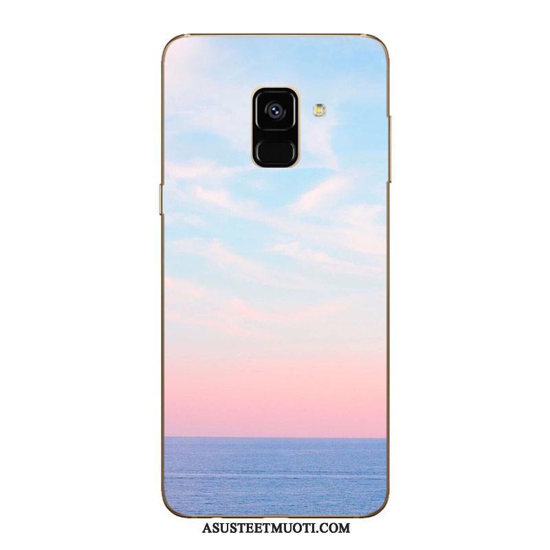 Samsung Galaxy A8 Kuoret Puhelimen Murtumaton Kukkakuvio Pehmeä Neste Kotelo