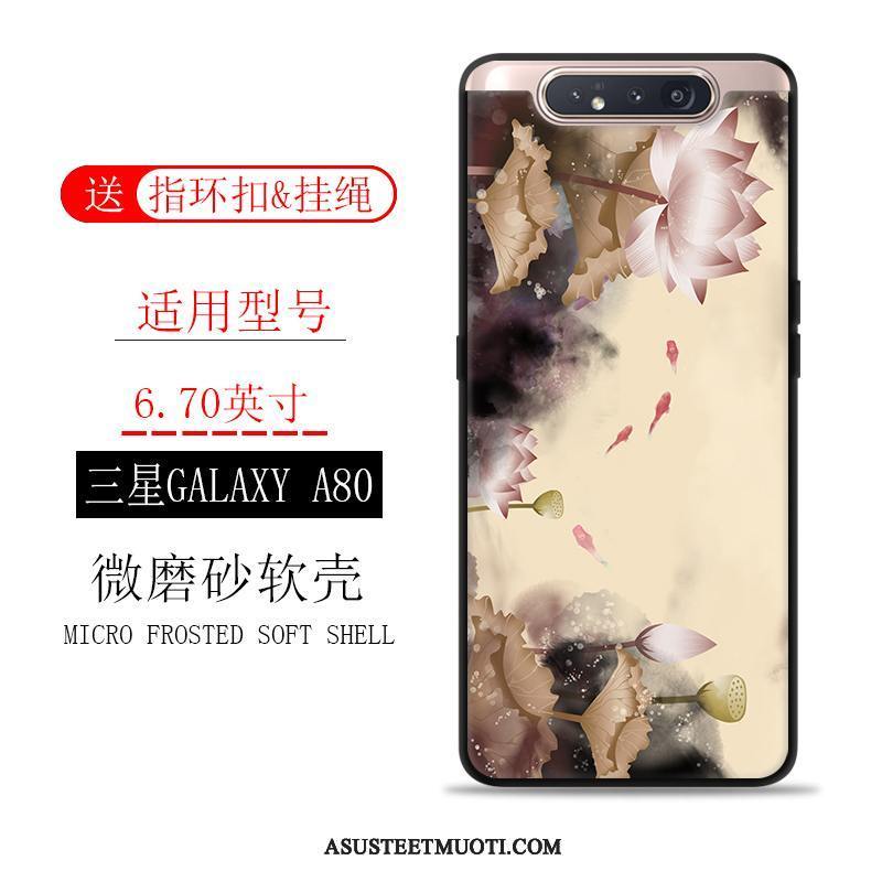 Samsung Galaxy A80 Kuoret All Inclusive Vuosikerta Murtumaton Tuuli Pesty Suede