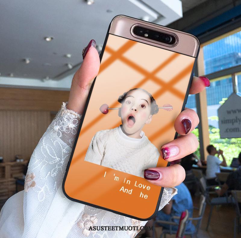 Samsung Galaxy A80 Kuoret Lasi Kuori Puhelimen Luova Kova