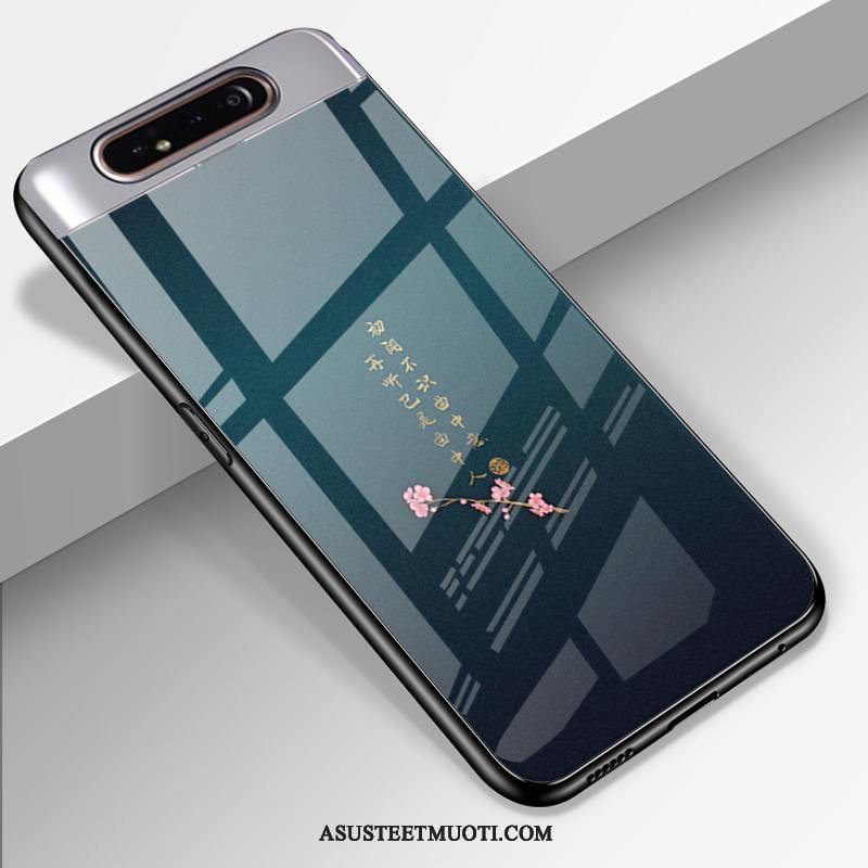Samsung Galaxy A80 Kuoret Murtumaton Muokata Silikoni Kuori Lasi