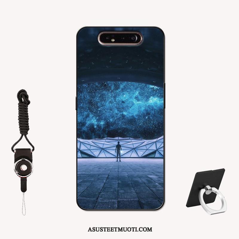 Samsung Galaxy A80 Kuoret Silikoni Pesty Suede Liukumaton Murtumaton Maalaus