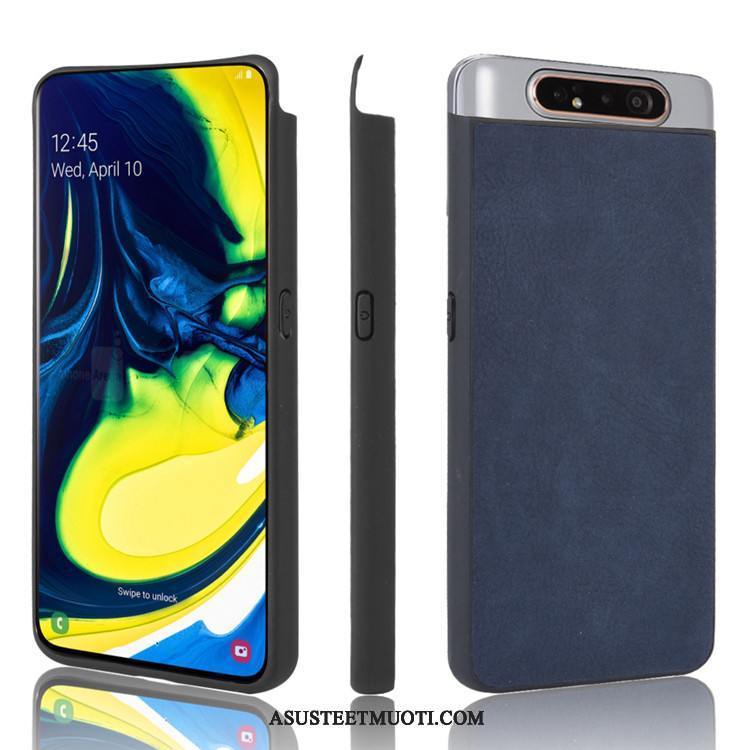 Samsung Galaxy A80 Kuoret Tähti Sininen Kuori Puhelimen Nahka