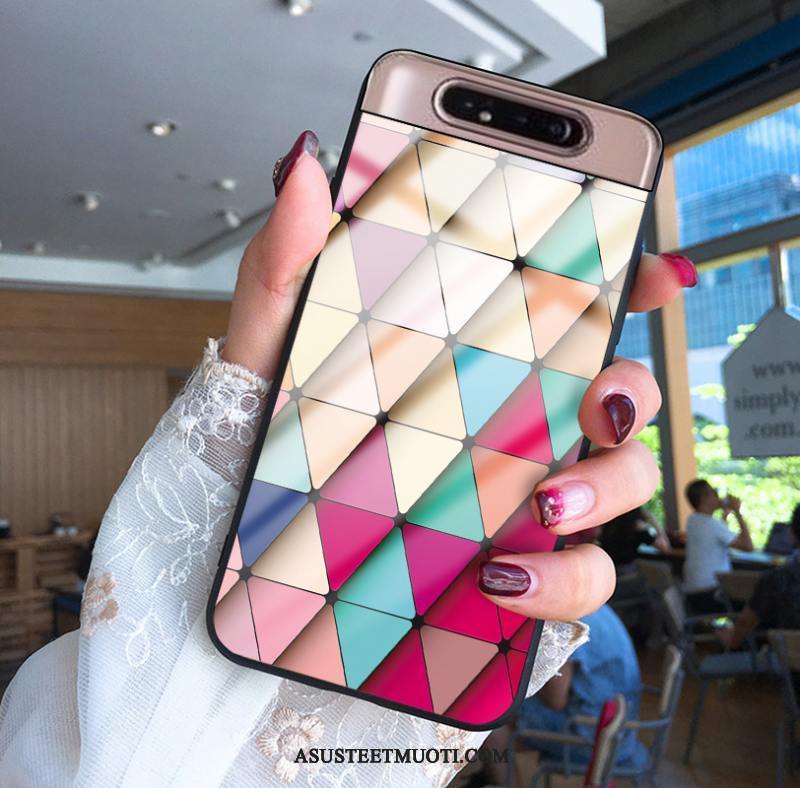 Samsung Galaxy A80 Kuori Kuoret Silikoni Murtumaton Yksinkertainen Puhelimen Vaalean
