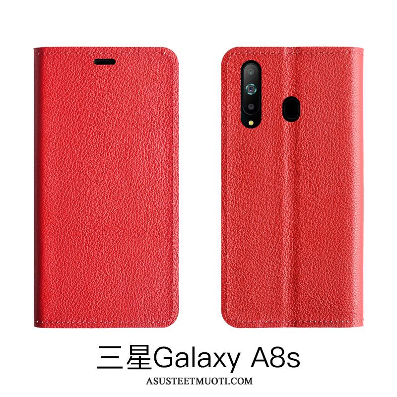 Samsung Galaxy A8s Kuoret All Inclusive Punainen Tähti Lehmä Kotelo