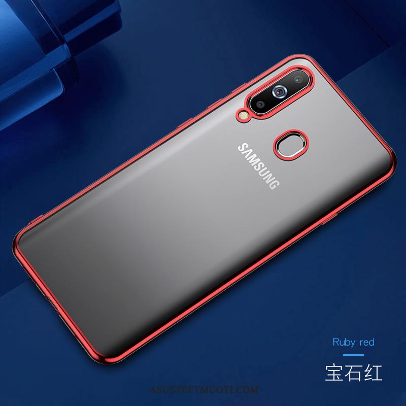 Samsung Galaxy A8s Kuori Kuoret Pehmeä Neste Punainen Ultra Näytönsuojus Silikoni