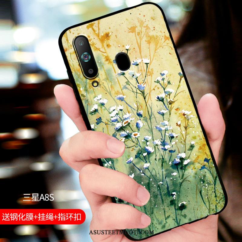 Samsung Galaxy A8s Kuori Kuoret Puhelimen Pesty Suede Persoonallisuus Sininen Murtumaton