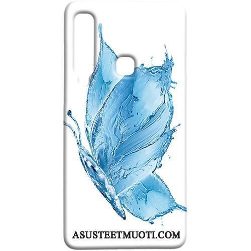 Samsung Galaxy A9 Kuoret Kotelo Pesty Suede Suojaus Sininen Tähti