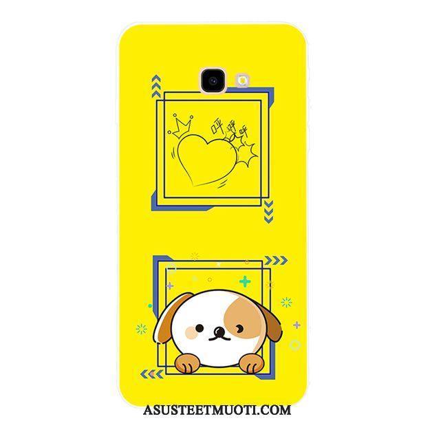Samsung Galaxy J4+ Kuoret Kuori Tila Keltainen Kukka Murtumaton