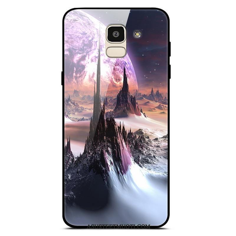 Samsung Galaxy J6 Kuoret Lasi Tähtitaivas Puhelimen Murtumaton Yksinkertainen
