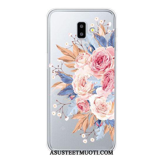 Samsung Galaxy J6+ Kuoret Puhelimen Violetti Tähti Maalaus Kukkia