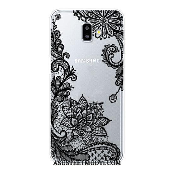 Samsung Galaxy J6+ Kuoret Puhelimen Violetti Tähti Maalaus Kukkia