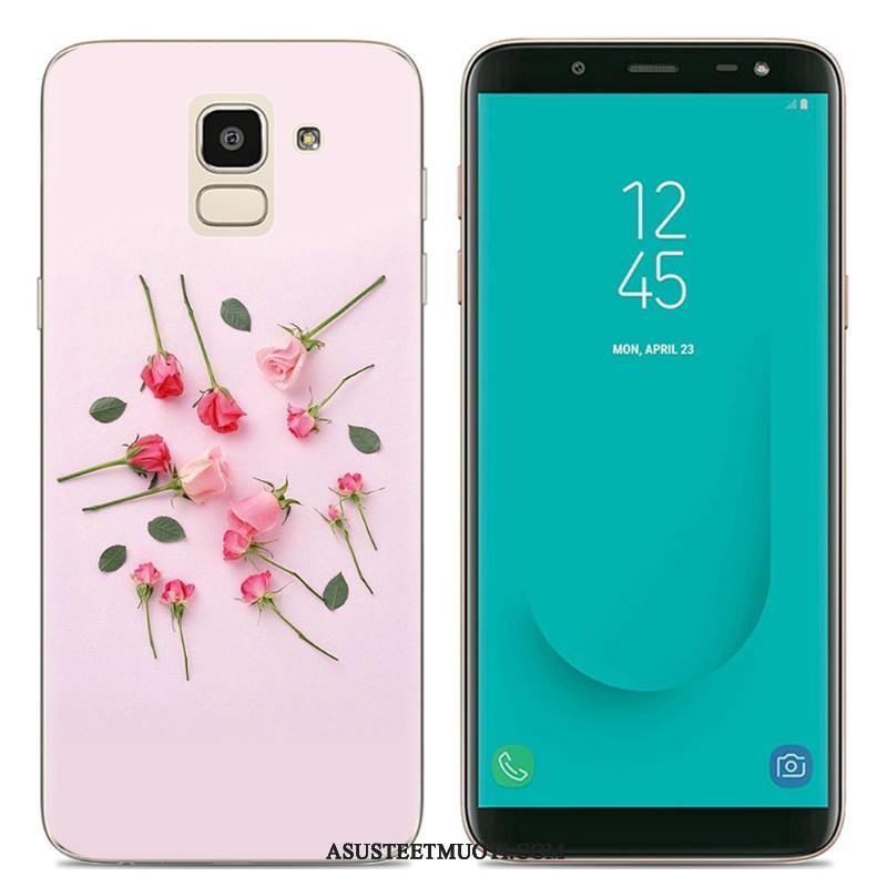 Samsung Galaxy J6 Kuori Kuoret Kotelo Monivärinen Läpinäkyvä Tähti